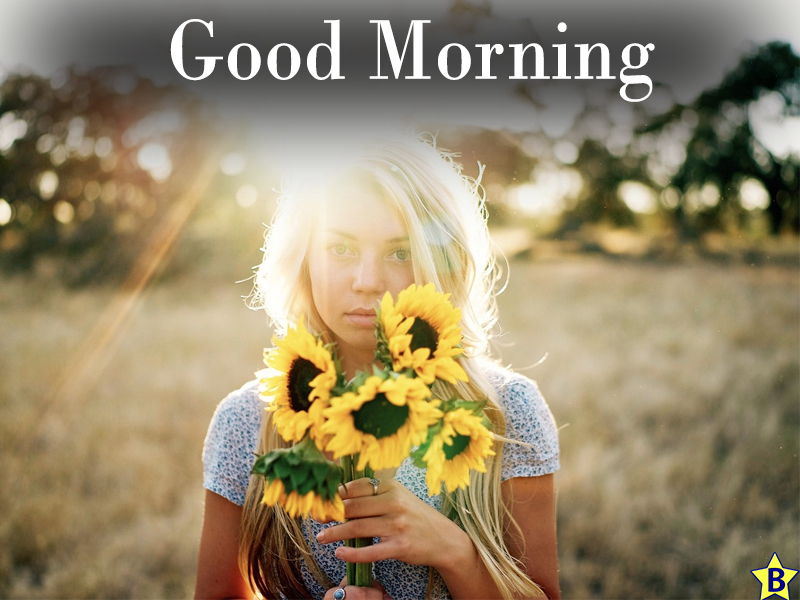 lady good morning beautiful flowers images
